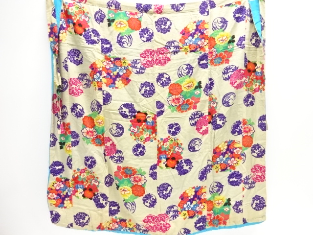 Japanese Kimono / Chirimen Kinsha Combined weave